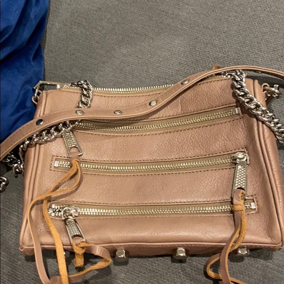 Rebecca Minkoff taupe multizip crossbody bag - Picture 11 of 11